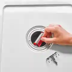 Серый сифон для душевого поддона Wirquin Slim + сверхплоский, сухой затвор, слив D90 мм, 30723365