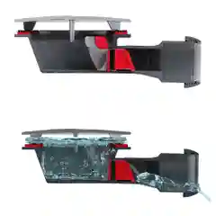 Серый сифон для душевого поддона Wirquin Slim + сверхплоский, сухой затвор, слив D90 мм, 30723365