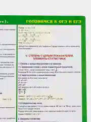Мятный плакат Основные математические формулы. Алгебра. Геометрия. Подготовка к ГИА ОГЭ и ЕГЭ