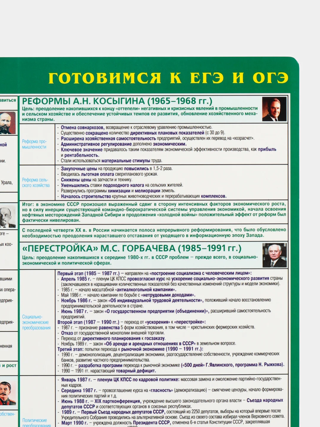 Бирюзовый плакат История Обществознание Право Культура Архитектура Реформы ГИА ОГЭ ЕГЭ. 6 - 11 класс