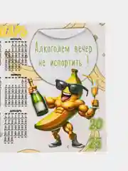 Горчичный календарь с приколом на 2025 год, Алкокалендарь, Мотивирующий, Секскалендарь, подарок 18+