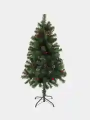 Елка с шишками и ягодами
