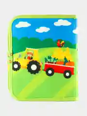 Мягкая развивающая книжка-бизиборд для малышей "My first farm book"