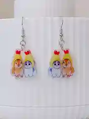 Серьги кот и кролик