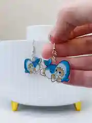 Серьги кот-акула