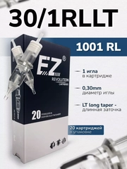 EZ Revolution Картриджи для перманентного макияжа, тату и татуажа 30/01 RLLT, 20 шт