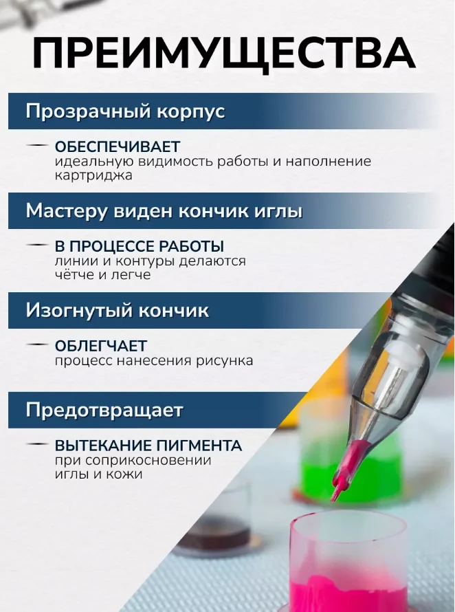 EZ Revolution Картриджи для перманентного макияжа, тату и татуажа 30/01 RLLT, 20 шт