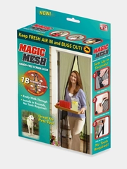 Антимоскитная сетка Magic Mesh - шторы на магнитах для дома и дачи