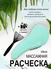 Мятный расческа для волос массажная с щеточкой