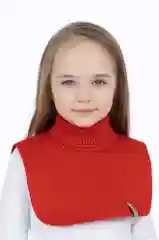 Красный манишка для мальчика, для девочки, осень-зима-весна