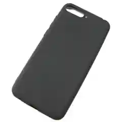 Черный чехол на Huawei Y6 2018/ Хуавей у6 матовый силиконовый бампер