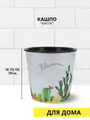 Кактус Цветочный горшок  с автополивом /  фитильный полив/ гидрофильный ленивый горшок