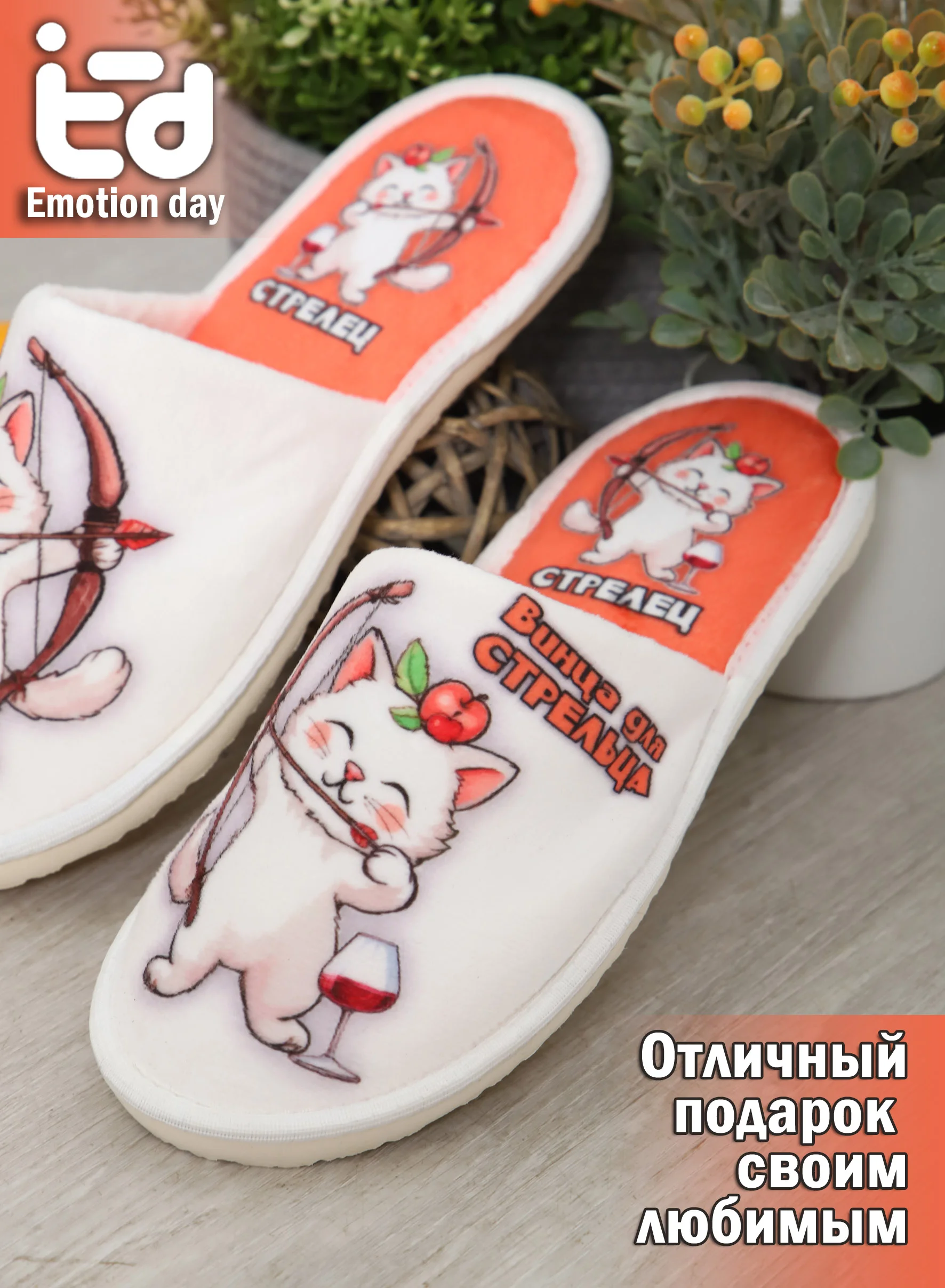 Тапки EMOTION DAY Кото-гороскоп Стрелец