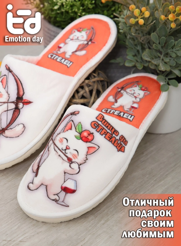 Тапки EMOTION DAY Кото-гороскоп Стрелец