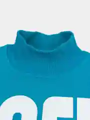 Бирюзовый джемпер детский утепленный для мальчиков