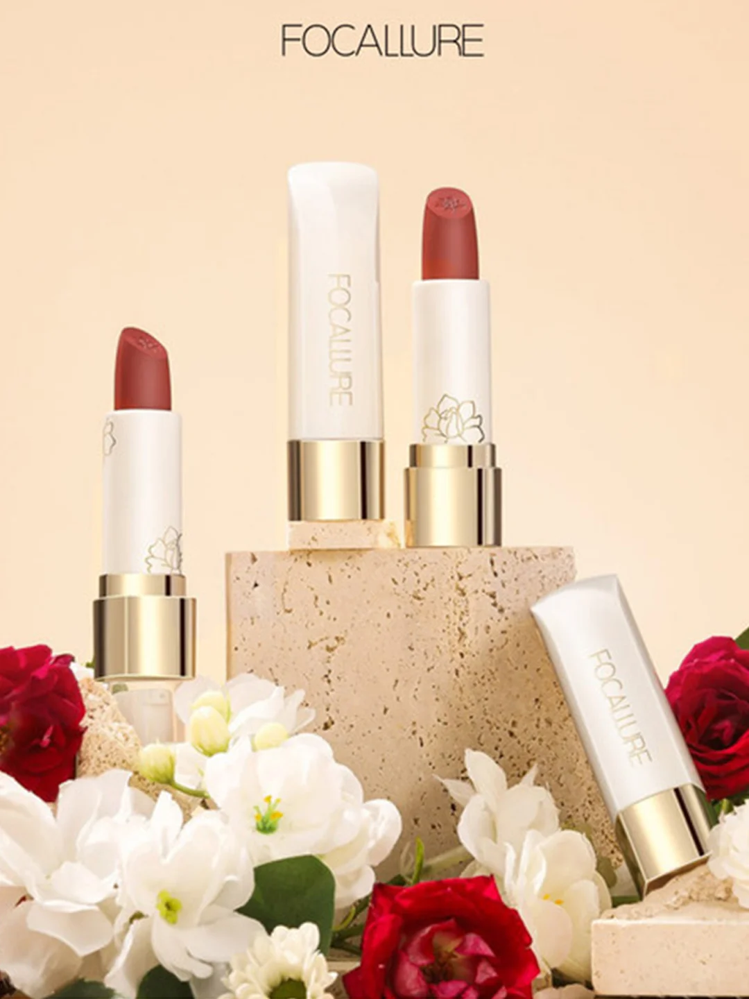 FOCALLURE Помада для губ Pure Matte Lipstick тон RD01, 3,7 г