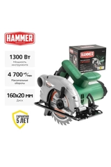 Пила циркулярная HAMMER CRP1300D
