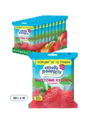Фруктовые кусочки КОГДА Я ВЫРАСТУ из ЯБЛОК и КЛУБНИКИ с 12 мес., 30г