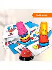 Развивающая игра "Собери колпачки" Bondibon повтори по образцу