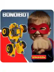 Робот трансформер 2в1, Bondibot, машинка бульдозер Bondibon