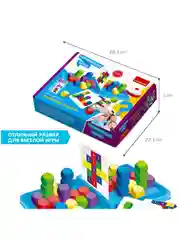 Развивающая игра для детей ОБЪЕМНАЯ ЗАДАЧА Bondibon сортер 3D кубики собери по образцу