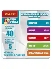 Настольная игра головоломка БондиЛогика Bondibon Первоклассный Шофёр Мини Версия