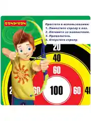 Лук со стрелами детский "Олимпик" Bondibon игрушечный на присосках с мишенью
