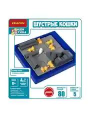 Головоломка для детей "Шустрые кошки", БондиЛогика, Bondibon, развивающая игрушка конструктор