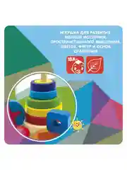 Сортер деревянный для малышей IQ-Сортер Bondibon развивающая игрушка Монтессори