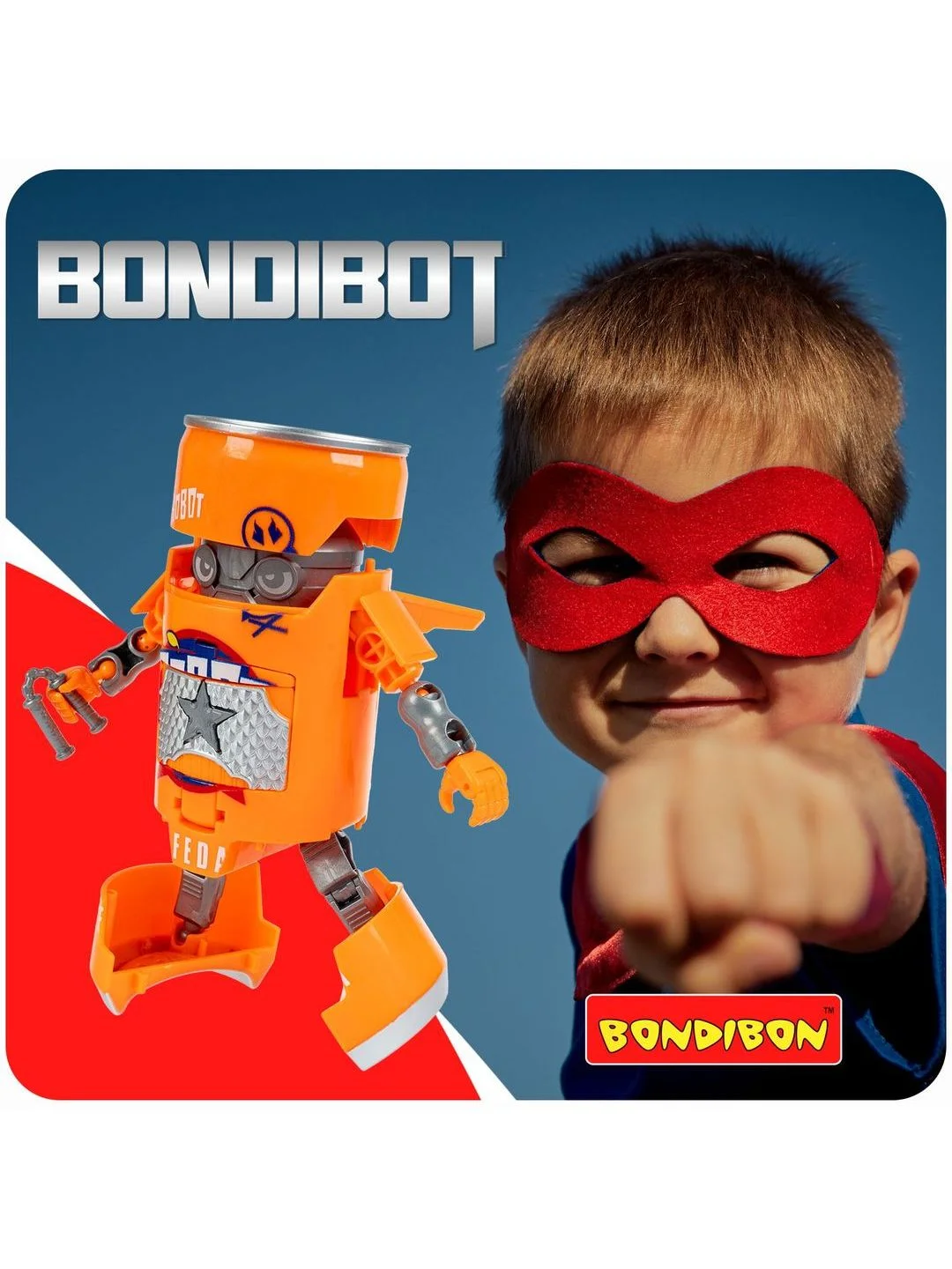 Трансформер банка-робот 2в1 "Самурай" Bondibot Bondibon, развивающая игрушка