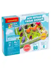 Настольная логическая игра МОЙ ПЕРВЫЙ УМНЫЙ ЗООПАРК БондиЛогика Bondibon