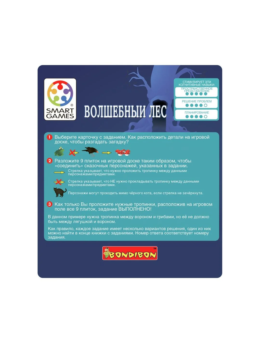 Настольная магнитная игра Волшебный лес Bondibon SmartGames