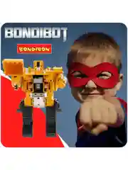 Робот трансформер 2в1, Bondibot, машинка гусеничный экскаватор Bondibon, развивающая игрушка