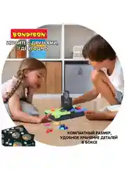 Настольная логическая игра головоломка БондиЛогика Bondibon "IQ-БАТТЛ" мини игры в дорогу