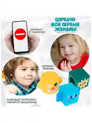 Обучающая игра сортер "Циркачи Мой Первый Эквилибр" Bondibon