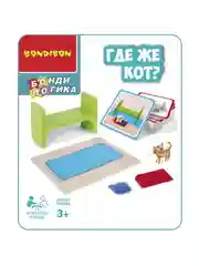 Настольная логическая развивающая игра БондиЛогика Bondibon ГДЕ ЖЕ КОТ