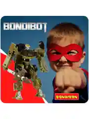 Игрушечный робот "Трансформер", робот джип военный, 2 в 1, Bondibot Bondibon