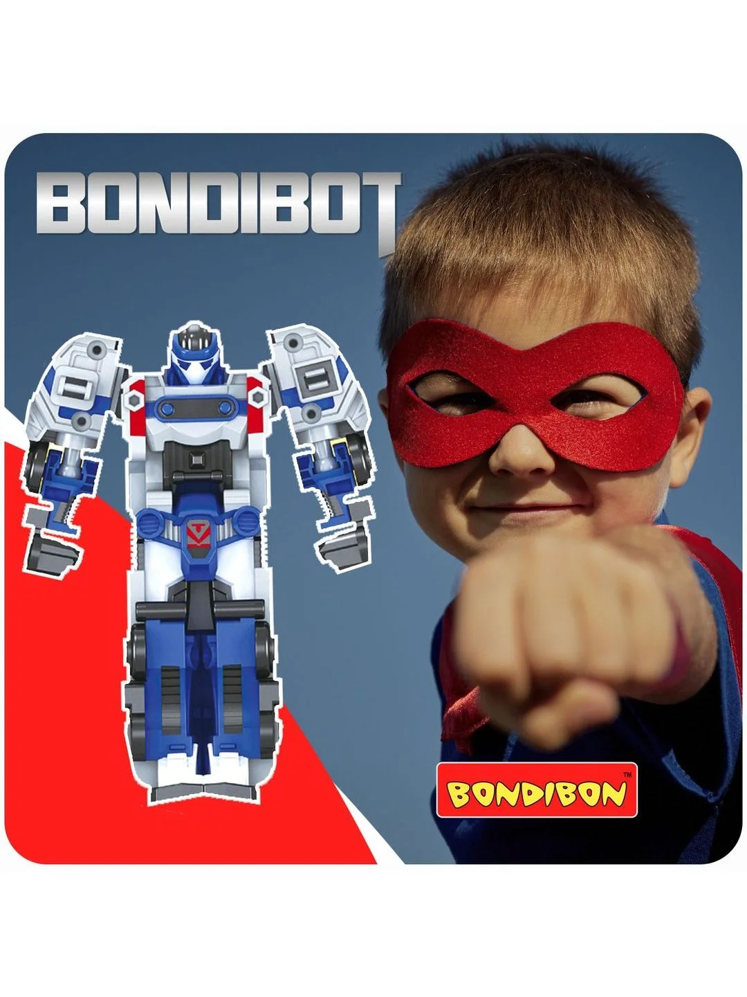 Робот трансформер Bondibot, 2 в 1, поезд метро развивающий подарок игрушка машинка