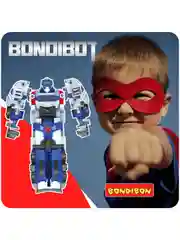 Робот трансформер Bondibot, 2 в 1, поезд метро развивающий подарок игрушка машинка