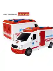 Машинка Скорая помощь "Парк Техники" Bondibon инерционная детская игрушка