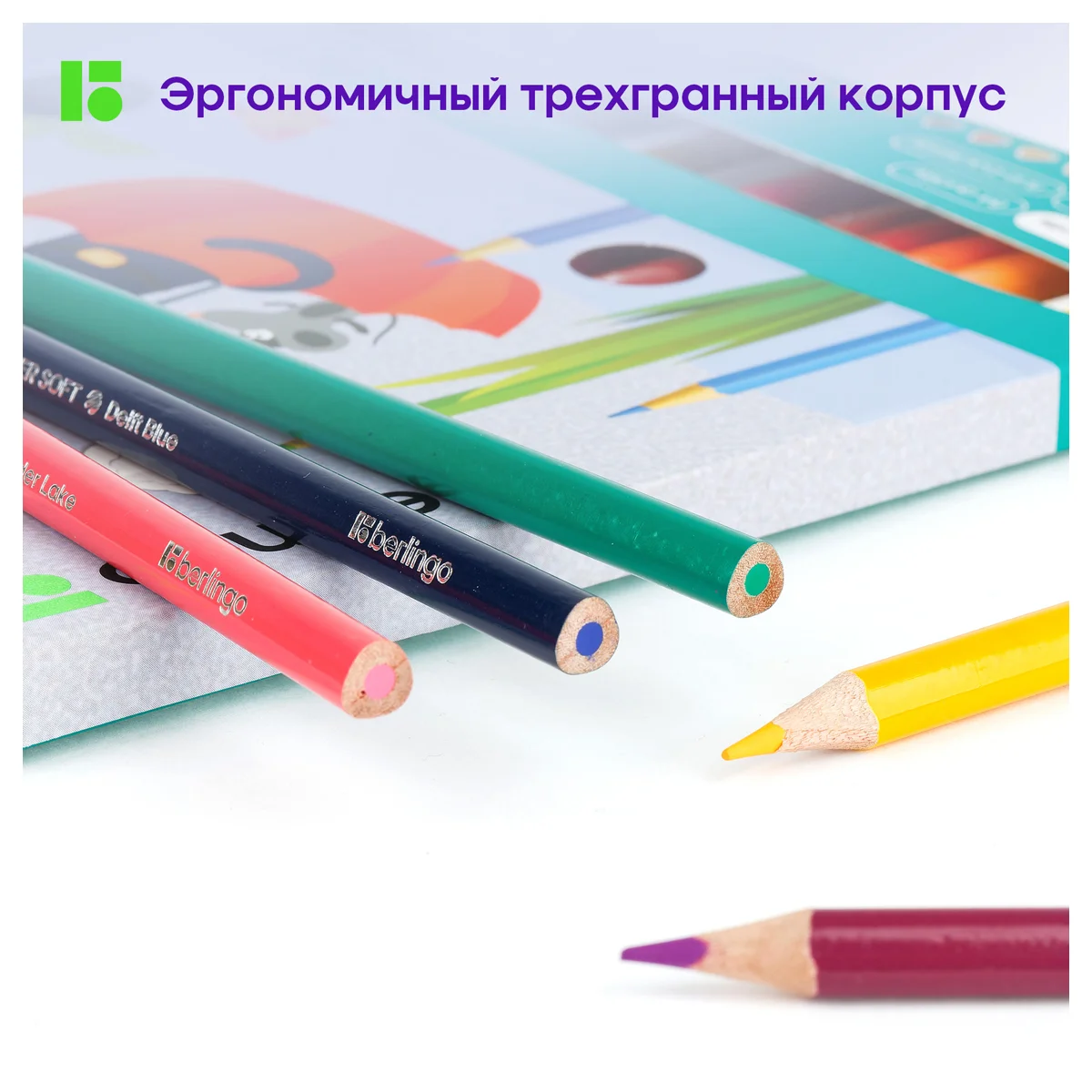 Карандаши цветные Berlingo "SuperSoft. Жил-был кот", 36цв., трехгран., европодвес