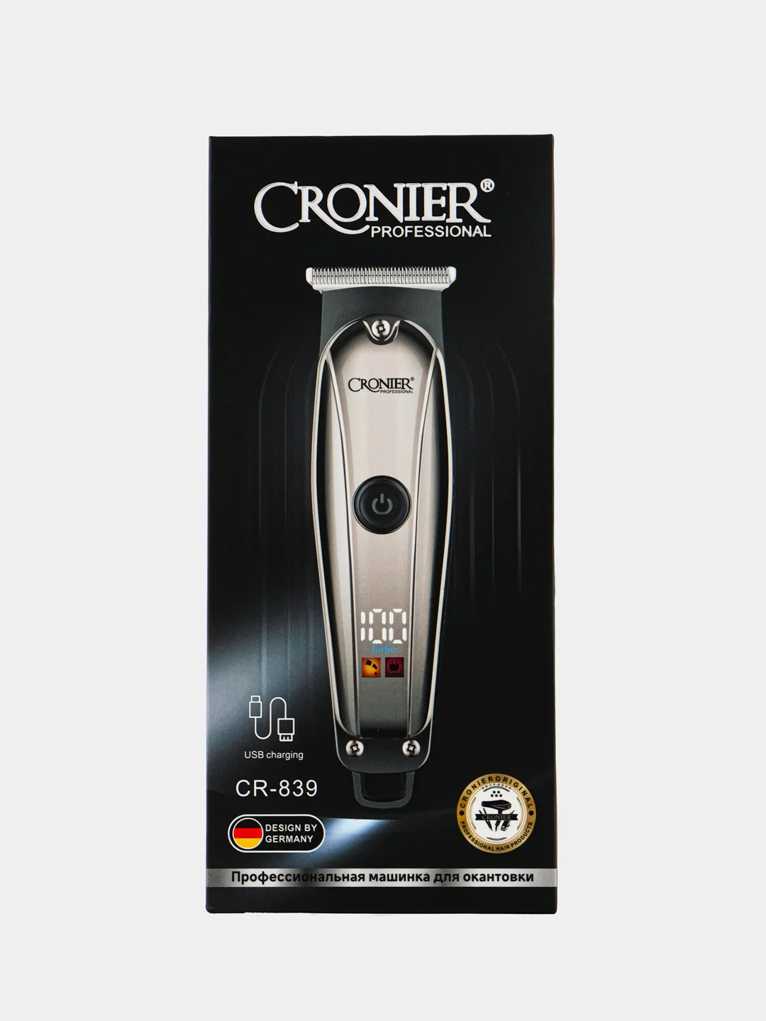 Триммер Cronier CR-839 моделирование волос,усов,бакенбард, для окантовки,беспроводная
