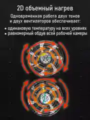 Черный профессиональная сушилка для овощей и фруктов ST-FD710A , 8 поддонов, черный