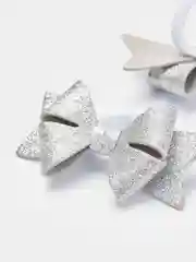 Серебряный детские резинки бантики для девочек новогодние