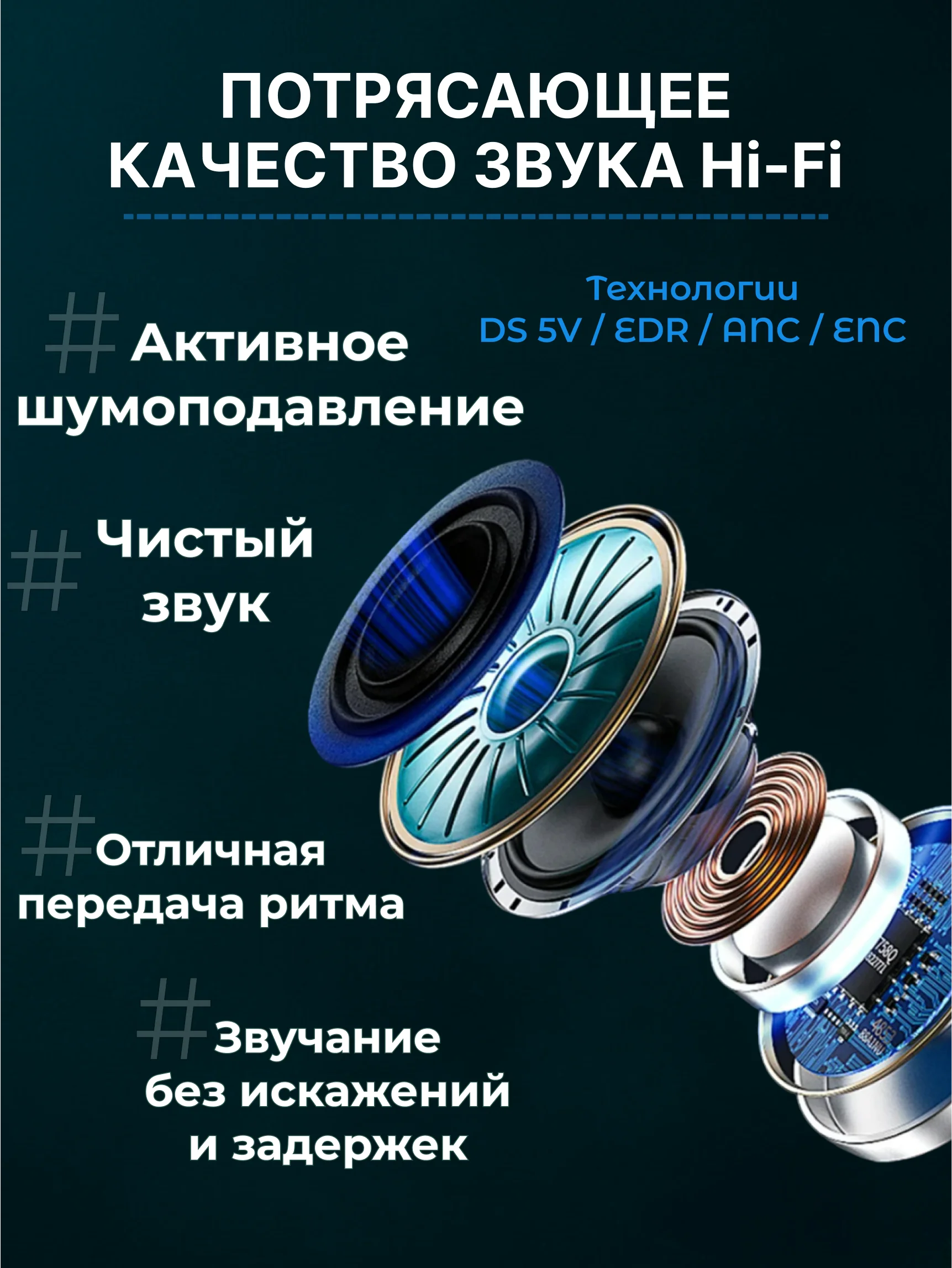 Серебряный наушники беспроводные A.Pods Pro 2, A.Pods 2, 3, TWS J18 для iPhone, Android