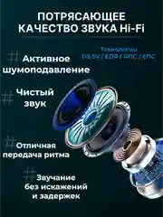 Серебряный наушники беспроводные A.Pods Pro 2, A.Pods 2, 3, TWS J18 для iPhone, Android