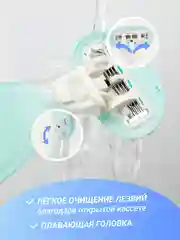 Розовый бритва женская 4 лезвия компактная, в футляре, многоразовая, станок для бритья женский