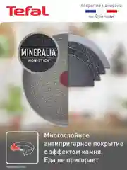 Серый сковорода 22 см Tefal Natural Cook 04213122, глубокая