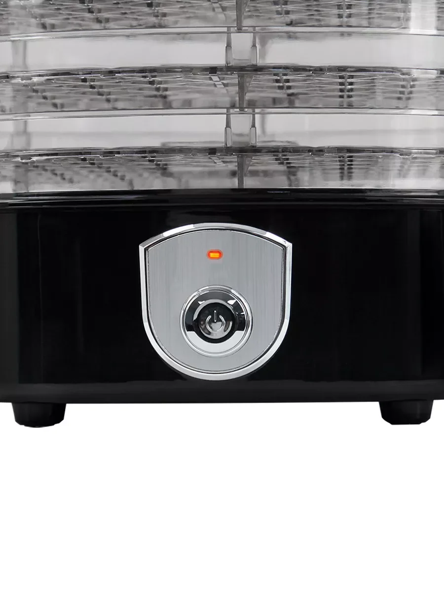 Черный сушилка для фруктов и овощей MARTA MT-1950 / 250W/ 5 регулируемых по высоте съемных секций