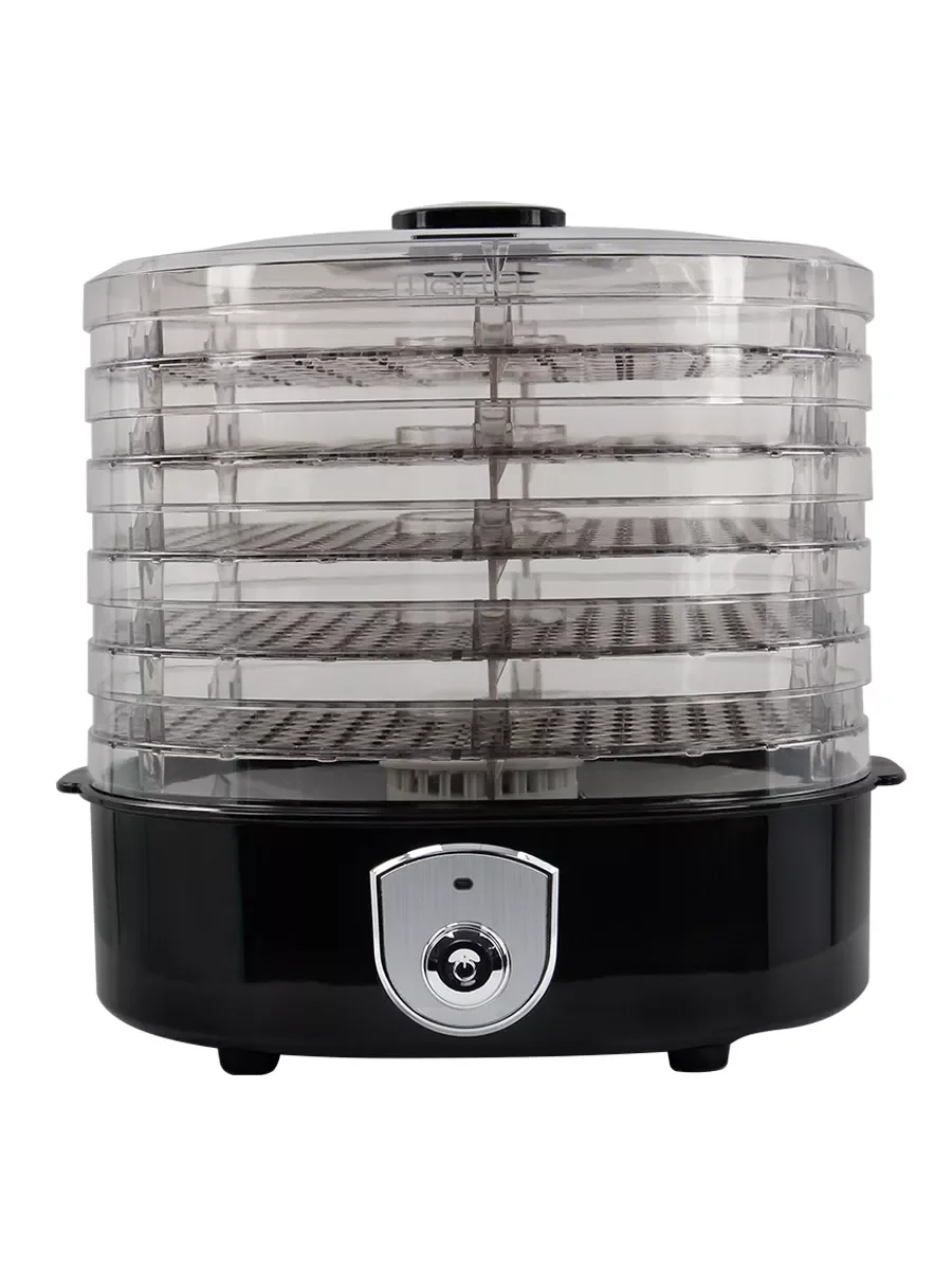 Черный сушилка для фруктов и овощей MARTA MT-1950 / 250W/ 5 регулируемых по высоте съемных секций
